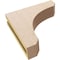Ekena Millwork 3"W x 12"D x 12"H Thin Legacy Rough Cedar Woodgrain TimberThane Corbel, Primed Tan CORUR03X12X12LGYRCPR - alternate 5